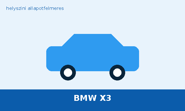 BMW X3 helyszíni autó átvizsgálás és állapotfelmérés vásárlás előtt