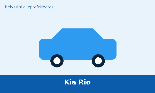 Kia Rio helyszíni autó átvizsgálás és állapotfelmérés vásárlás előtt