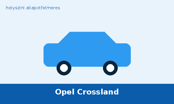 Opel Crossland helyszíni autó átvizsgálás és állapotfelmérés vásárlás előtt