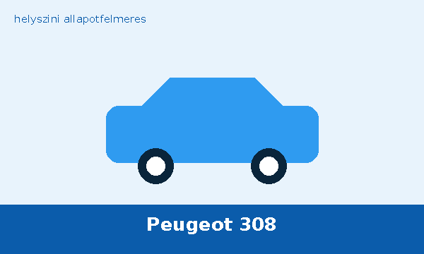 Peugeot 308 helyszíni autó átvizsgálás és állapotfelmérés vásárlás előtt